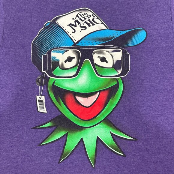 Kermit The Frog Mens Graphic T-Shirt The Muppets Purple Size Medium - Picture 4 of 4